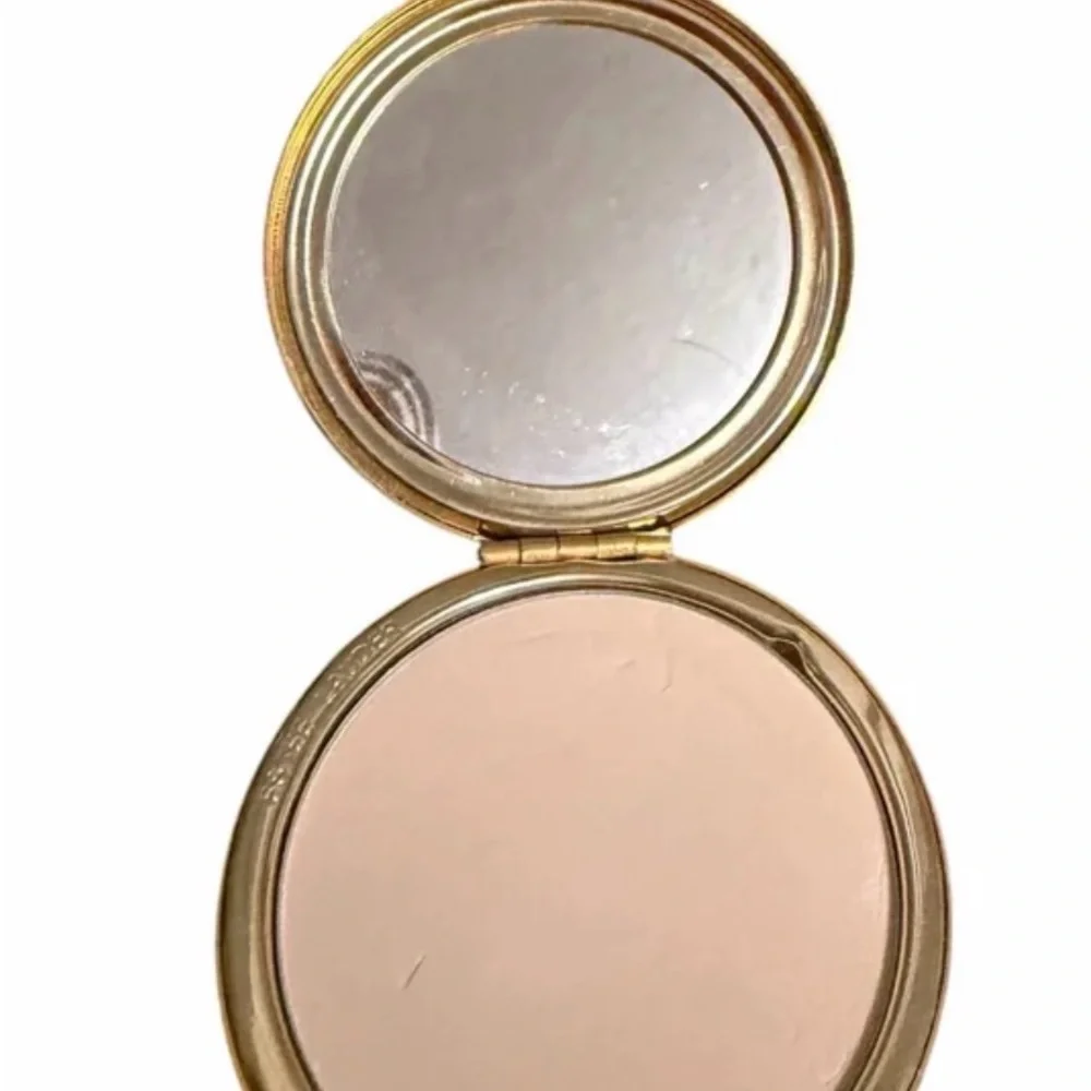 Vintage Estée Lauder September Angel Compact Gold-tone